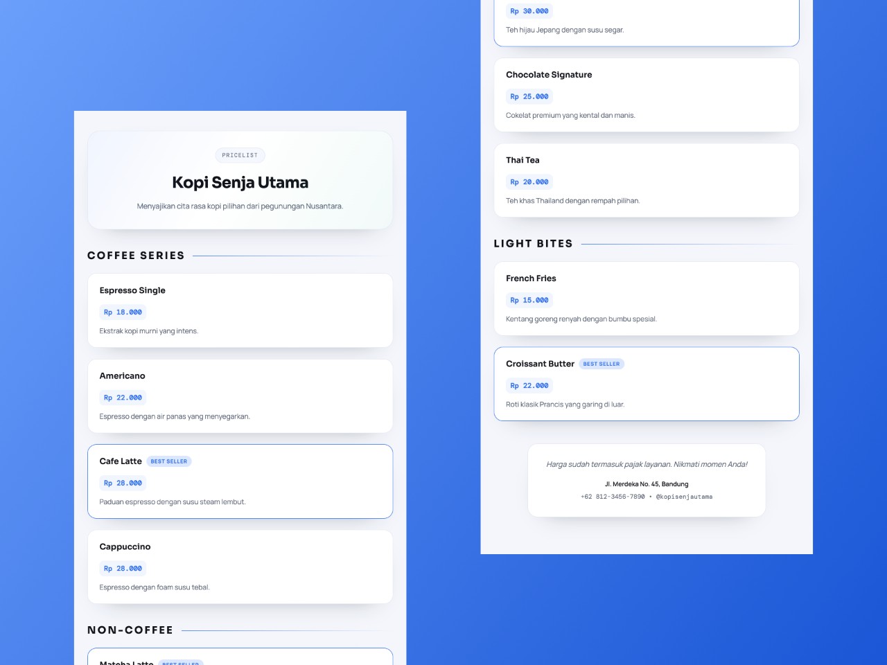 Thumbnail - Pricelist (Modern)