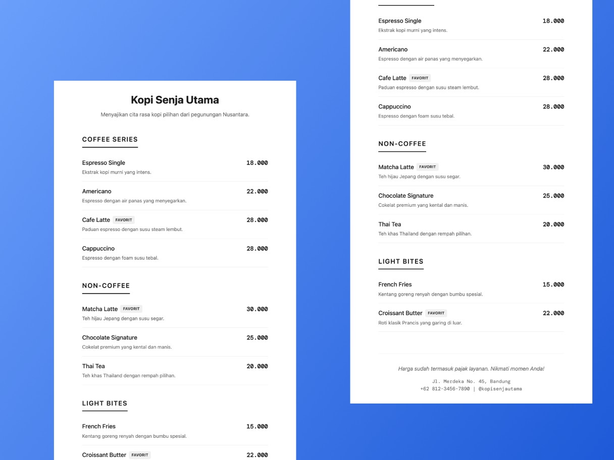 Thumbnail - Pricelist (Minimalist)
